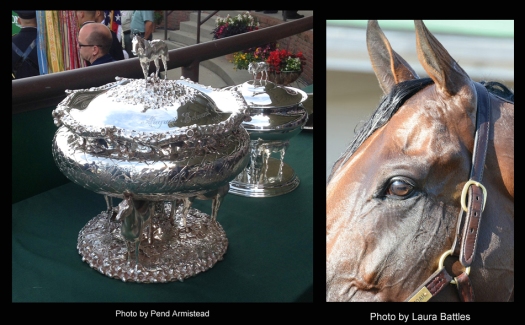 AmericanPharoah-BelmontStakes2015-Horse-and-Trophy